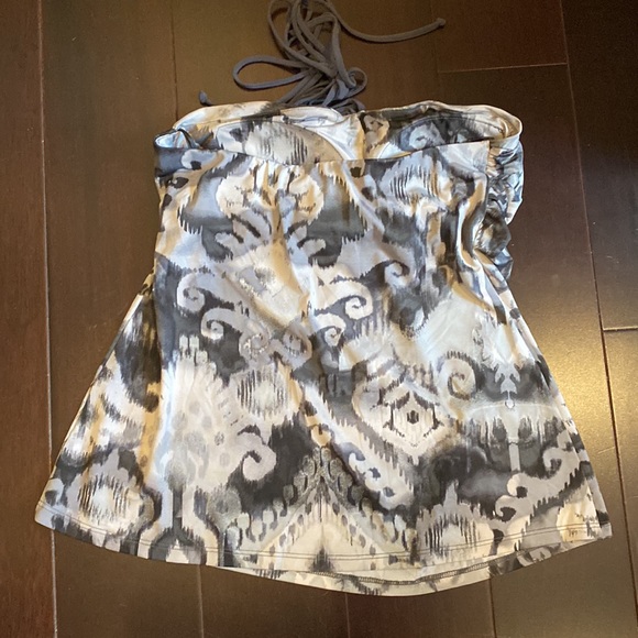 Cache strapless padded top with tie-neck - Picture 2 of 4